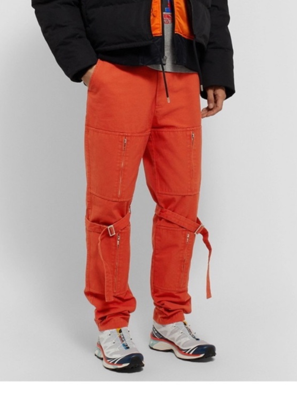 AMBUSH Zipper Bondage Pants Orange Size 1 NWT Men’s 12111802